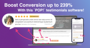 Let's 'POP' your boring testimonials and boosts your conversion up to 239% with this software! Thumbnail